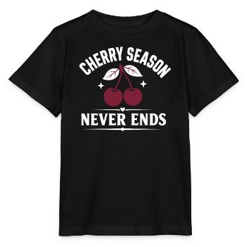 La saison des cerises ne se termine jamais - T-shirt bio MINI CREATOR Stanley/Stella Enfant - noir - Devant - Mikhail (115cm)