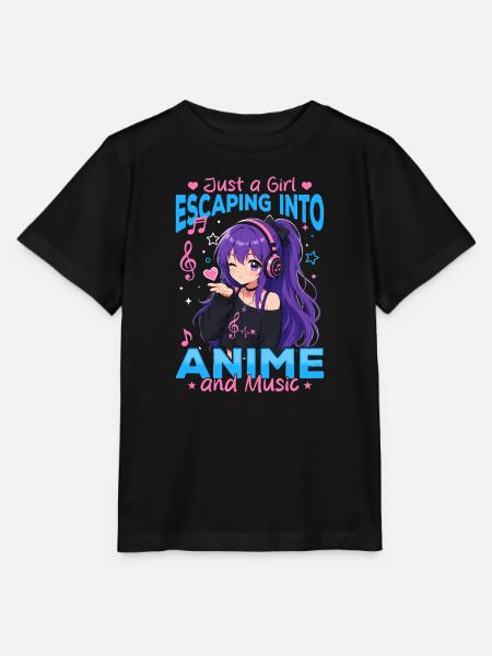 Anime and Music Chibi - Stanley/Stella Kinder T-Shirt MINI CREATOR - Schwarz