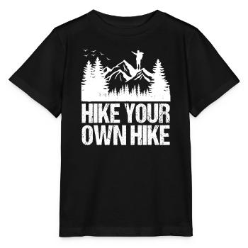 Randonnée sur sentier de montagne Randonnée en plein air Braconnage - T-shirt bio MINI CREATOR Stanley/Stella Enfant - noir - Devant - Mikhail (115cm)