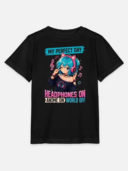 Anime and Music Chibi - Stanley/Stella Kinder T-Shirt MINI CREATOR - Schwarz