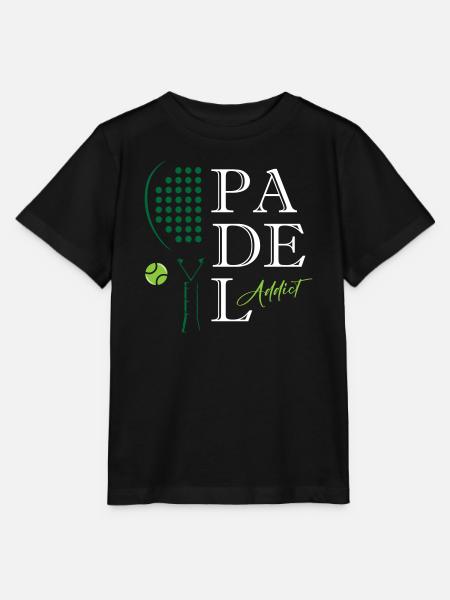 Padel_Addict - Stanley/Stella Kinder T-Shirt MINI CREATOR - Schwarz