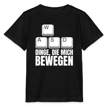 WASD Dinge Die Mich Bewegen - Stanley/Stella Kinder T-Shirt MINI CREATOR  - Schwarz - Vorne - Mikhail (115cm)