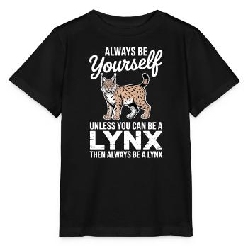 Lynx Dictions Lynx Drôle de cadeau de lynx - T-shirt bio MINI CREATOR Stanley/Stella Enfant - noir - Devant - Mikhail (115cm)