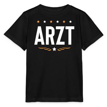 Arzt Beruf - Stanley/Stella Kinder T-Shirt MINI CREATOR  - Schwarz - Vorne - Mikhail (115cm)