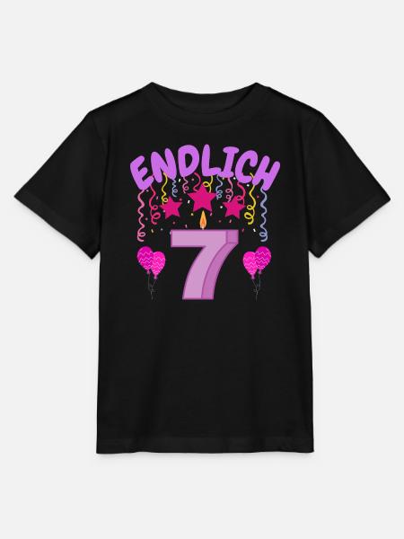 Endlich 7 - Stanley/Stella Kinder T-Shirt MINI CREATOR - Schwarz