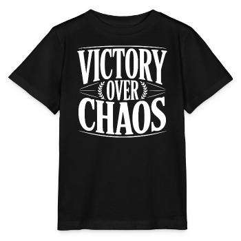 Victory Over Chaos - Stanley/Stella MINI CREATOR Kids’ T-Shirt - black - Front - Mikhail (115cm)