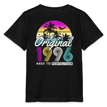 Vintage 1996 Birthday Gift 30 Years Retro - Stanley/Stella MINI CREATOR Kids’ T-Shirt - black - Front - Mikhail (115cm)