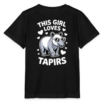 Dictons de tapir Tapir Drôle de cadeau de tapir - T-shirt bio MINI CREATOR Stanley/Stella Enfant - noir - Devant - Mikhail (115cm)