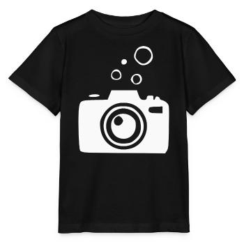 Underwater Camera Camera Diver Diving Gift - Stanley/Stella MINI CREATOR Kids’ T-Shirt - black - Front - Mikhail (115cm)