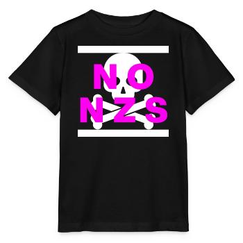 PAS DE NZS, PLUS JAMAIS, D’ANTIFASCISME, PAS D’AFD PINK - T-shirt bio MINI CREATOR Stanley/Stella Enfant - noir - Devant - Mikhail (115cm)