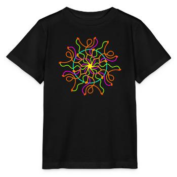 Danse au néon - T-shirt bio MINI CREATOR Stanley/Stella Enfant - noir - Devant - Mikhail (115cm)