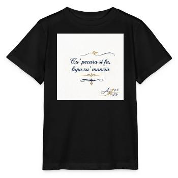 Designer Azzo  - Stanley/Stella Kinder T-Shirt MINI CREATOR  - Schwarz - Vorne - Mikhail (115cm)