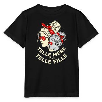 Telle Mère Telle Fille Rétro Bandana - T-shirt bio MINI CREATOR Stanley/Stella Enfant - noir - Devant - Mikhail (115cm)