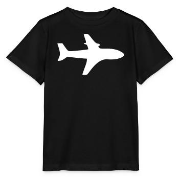 Flugzeug Reise Flugreise Geschenk - Stanley/Stella Kinder T-Shirt MINI CREATOR  - Schwarz - Vorne - Mikhail (115cm)
