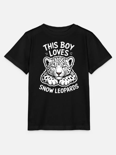 Schneeleopard Sprüche Süßes Schneeleopard Geschenk - Stanley/Stella Kinder T-Shirt MINI CREATOR - Schwarz
