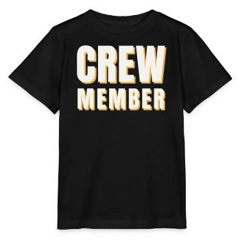 Crew Member Retro Vintage Team Staff Event - Stanley/Stella MINI CREATOR Kids’ T-Shirt - black - Front - Mikhail (115cm)
