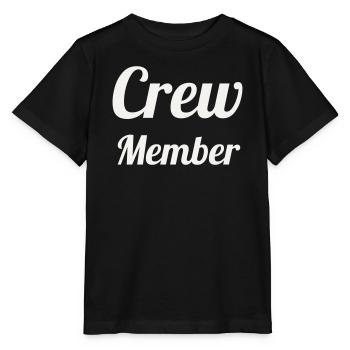 Crew Member Script Handwriting Team Staff Event - Stanley/Stella MINI CREATOR Kids’ T-Shirt - black - Front - Mikhail (115cm)