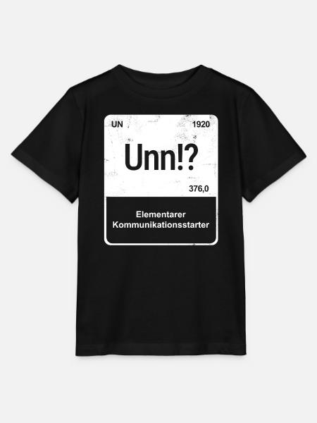 Unn!? - Saarländisch für Profis! - Stanley/Stella Kinder T-Shirt MINI CREATOR - Schwarz