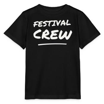 Festival Crew Brush Lettering Team Staff Event - Stanley/Stella MINI CREATOR Kids’ T-Shirt - black - Front - Mikhail (115cm)