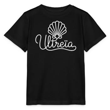Ultreïa Coquille Saint-Jacques, Chemin Compostelle - T-shirt bio MINI CREATOR Stanley/Stella Enfant - noir - Devant - Mikhail (115cm)