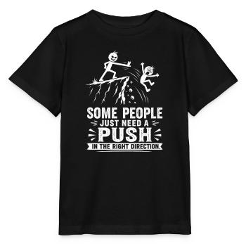 Schubbser dans la bonne direction : sarcasme - T-shirt bio MINI CREATOR Stanley/Stella Enfant - noir - Devant - Mikhail (115cm)