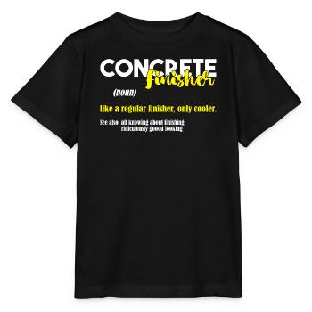 Concrete Concrete Paver Concrete Mixer - Stanley/Stella MINI CREATOR Kids’ T-Shirt - black - Front - Mikhail (115cm)