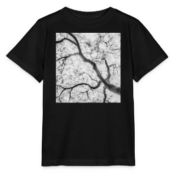 Graphique des branches en arbre monochrome - T-shirt bio MINI CREATOR Stanley/Stella Enfant - noir - Devant - Mikhail (115cm)