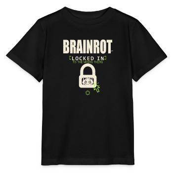 Brainrott Locked In - T-shirt bio MINI CREATOR Stanley/Stella Enfant - noir - Devant - Mikhail (115cm)