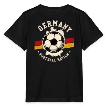 Blason de la nation allemande de football - T-shirt bio MINI CREATOR Stanley/Stella Enfant - noir - Devant - Mikhail (115cm)
