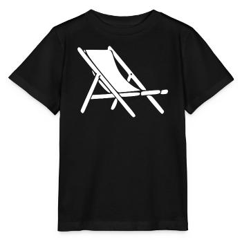 Chaise longue plage Téléchaise longue plage Voyage de vacances à la plage - T-shirt bio MINI CREATOR Stanley/Stella Enfant - noir - Devant - Mikhail (115cm)