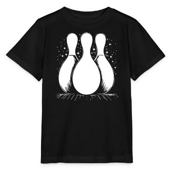Quilles de bowling - T-shirt bio MINI CREATOR Stanley/Stella Enfant - noir - Devant - Mikhail (115cm)
