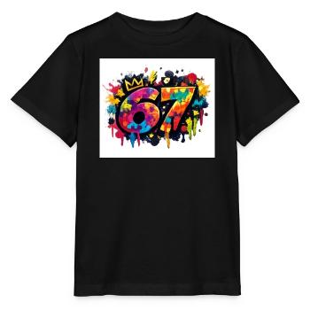 Royal 67 Explosion de couleur - T-shirt bio MINI CREATOR Stanley/Stella Enfant - noir - Devant - Mikhail (115cm)