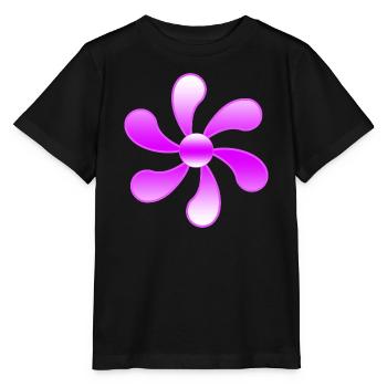 Flowers - Stanley/Stella MINI CREATOR Kids’ T-Shirt - black - Front - Mikhail (115cm)