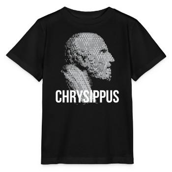 Chrysippus Bust Silhouette - Stanley/Stella MINI CREATOR Kids’ T-Shirt - black - Front - Mikhail (115cm)