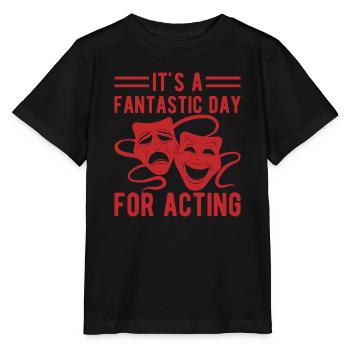 Journée fantastique de théâtre musical pour la scénographie du jeu d’acteur - T-shirt bio MINI CREATOR Stanley/Stella Enfant - noir - Devant - Mikhail (115cm)