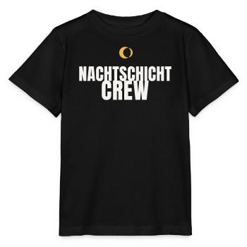 Nachtschicht Crew Schichtarbeit Pflege Nachtdienst - Stanley/Stella Kinder T-Shirt MINI CREATOR  - Schwarz - Vorne - Mikhail (115cm)