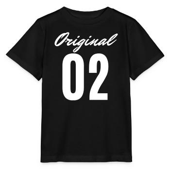 Logo original de la police 02 - T-shirt bio MINI CREATOR Stanley/Stella Enfant - noir - Devant - Mikhail (115cm)