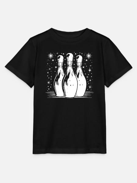 Bowling - Stanley/Stella Kinder T-Shirt MINI CREATOR - Schwarz