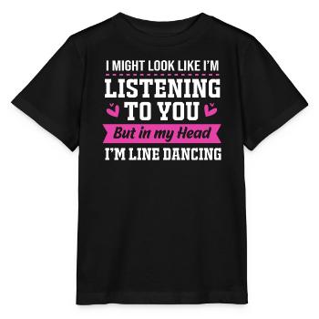 Danse en ligne - T-shirt bio MINI CREATOR Stanley/Stella Enfant - noir - Devant - Mikhail (115cm)