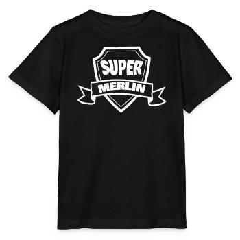 Merlin - Stanley/Stella MINI CREATOR Kids’ T-Shirt - black - Front - Mikhail (115cm)