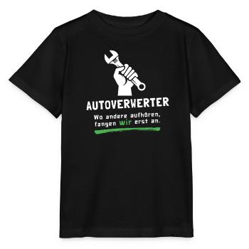 Autoverwerter - wo andere aufhören fangen wir an! - Stanley/Stella Kinder T-Shirt MINI CREATOR  - Schwarz - Vorne - Mikhail (115cm)