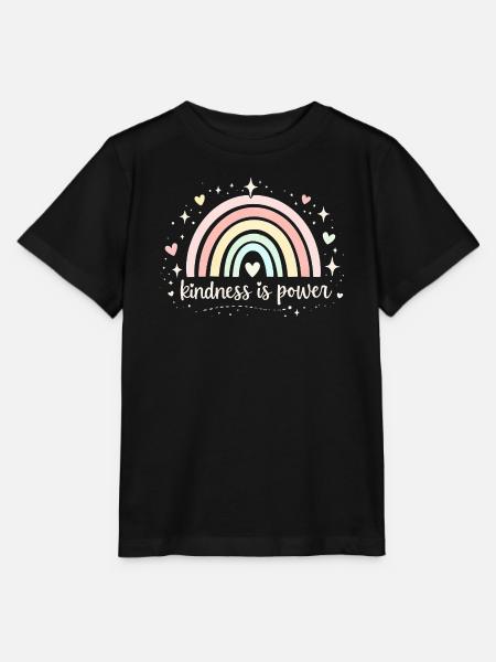 Freundlichkeit ist Macht – inspirierende Sozialarbeiterin – Geschenk - Stanley/Stella Kinder T-Shirt MINI CREATOR - Schwarz
