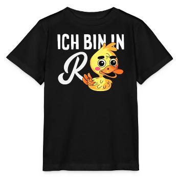 In Rente Ente Ruhestand - Stanley/Stella Kinder T-Shirt MINI CREATOR  - Schwarz - Vorne - Mikhail (115cm)