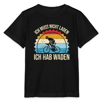 Kondition Statt Akku - Stanley/Stella Kinder T-Shirt MINI CREATOR  - Schwarz - Vorne - Mikhail (115cm)