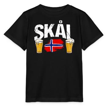 Vacances en Norvège dans les fjords de Norge Voyage en Scandinavie - T-shirt bio MINI CREATOR Stanley/Stella Enfant - noir - Devant - Mikhail (115cm)