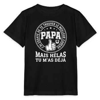 Meilleur Cadeau Papa Drôle Fête Des Pères - T-shirt bio MINI CREATOR Stanley/Stella Enfant - noir - Devant - Mikhail (115cm)