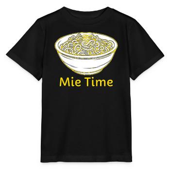 Bol de nouilles Mie Time - T-shirt bio MINI CREATOR Stanley/Stella Enfant - noir - Devant - Mikhail (115cm)