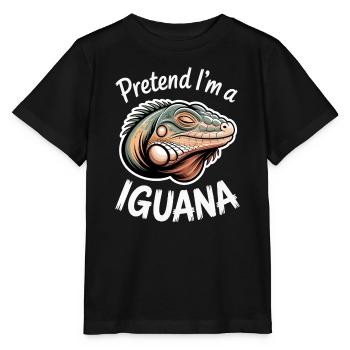 Dictons des iguanes, drôles d’iguanes, cadeau des iguanes. - T-shirt bio MINI CREATOR Stanley/Stella Enfant - noir - Devant - Mikhail (115cm)