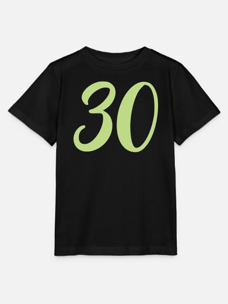 30 Zahl - Stanley/Stella Kinder T-Shirt MINI CREATOR  - Schwarz