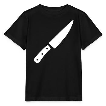 Couteau, Cuisinière de cuisine, Cuisine de cuisine, Cuisine - T-shirt bio MINI CREATOR Stanley/Stella Enfant - noir - Devant - Mikhail (115cm)